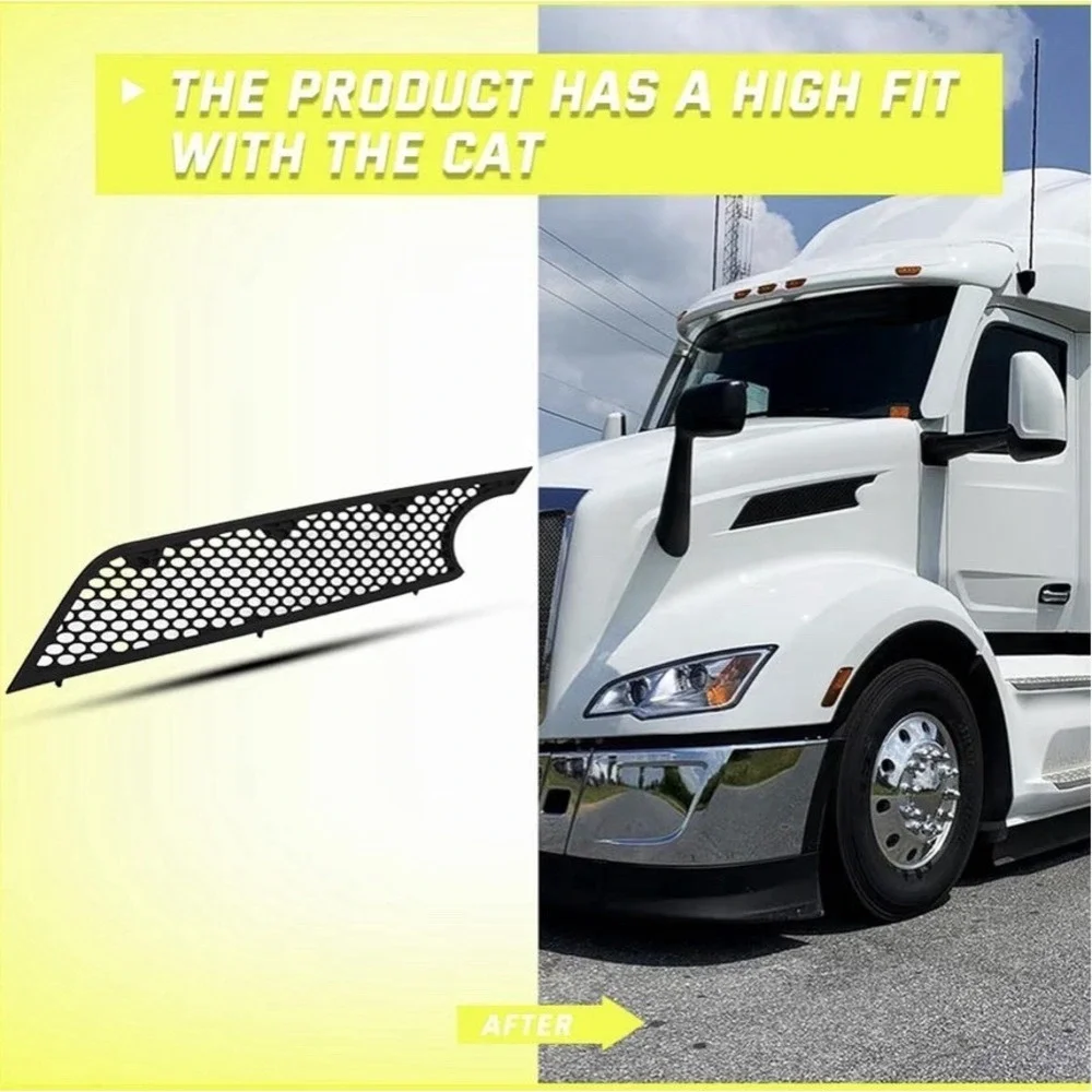 Black Side Grille Replacement Hood Vent Air Intake Grill fit for 2023+ Right